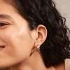 Pilgrim-Belief Twisted Hoop Earrings Gold
