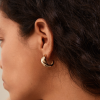 Pilgrim-Belief Twisted Hoop Earrings Gold - Image 3