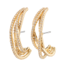 Pilgrim-Margot Large Earrings Gold with Crystal - Image 2