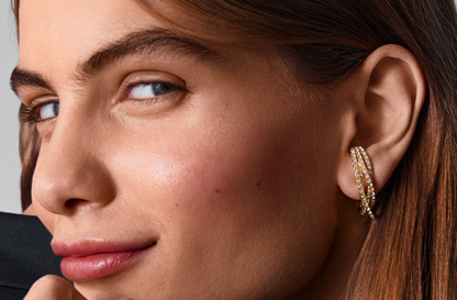 Pilgrim-Margot Large Earrings Gold with Crystal - Image 3