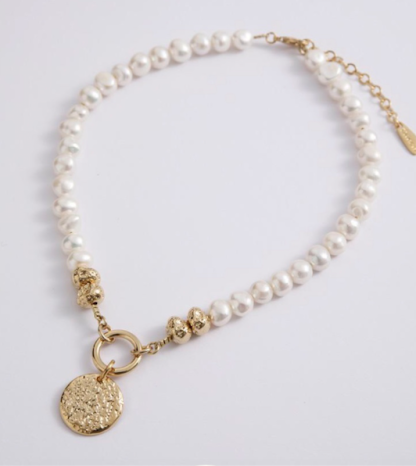 Danon Hestia Pearl and Gold Necklace