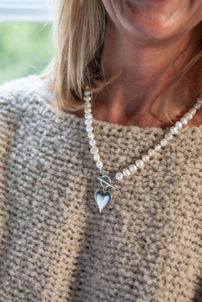 Signature Heart Pearl Necklace | Claudia Bradby – claudiabradby