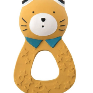 Moulin Roty Rubber Teether Yellow Cat
