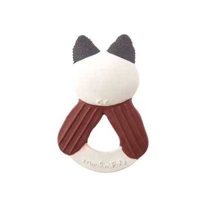 Moulin Roty Natural Rubber- Apres la Plume-Red Cape Cat (715371) - Image 3