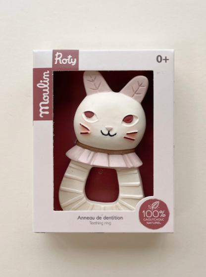 Moulin Roty Natural Rubber- Apres la Pluie-Frilly Collar Cat (715372) - Image 2
