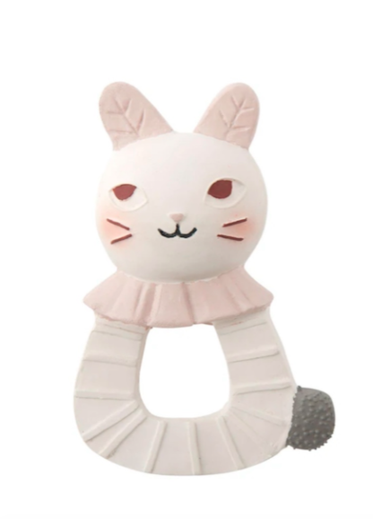 Moulin Roty Natural Rubber- Apres la Pluie-Frilly Collar Cat (715372)