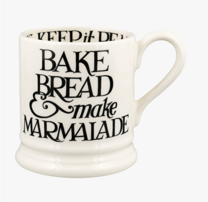 Emma Bridgewater Black Toast Bake Bread 1/2 Pint Mug