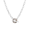 Tutti & Co Quartz T - Bar Necklace Silver - Image 2
