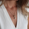 Tutti & Co Freshwater Pearl Necklace Gold - Image 2