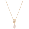 Tutti & Co Freshwater Pearl Necklace Gold - Image 3