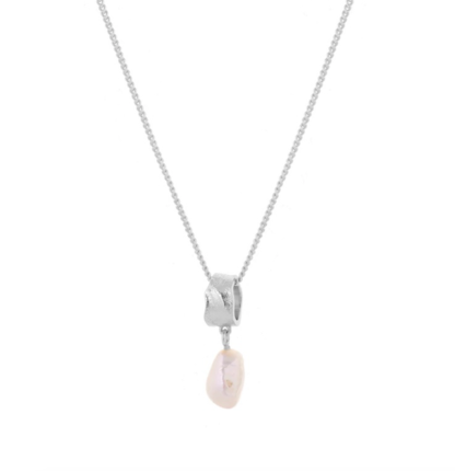 Tutti & Co Freshwater Pearl Necklace Silver - Image 3