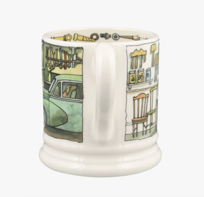 Emma Bridgewater Tinkering in the Garage 1/2 Pint Mug - Image 2