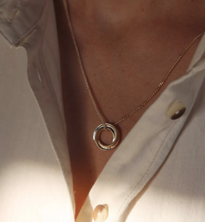 Tutti & Co Riverine Necklace Gold - Image 3