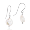 Claudia Bradby Sea Pebble Pearl Drop Earrings - Image 2