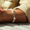 Claudia Bradby Sea Pebble White Pearl Bracelet