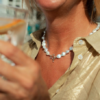 Claudia Bradby Sea Pebble White Pearl Necklace