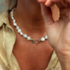 Claudia Bradby Sea Pebble White Pearl Necklace - Image 4