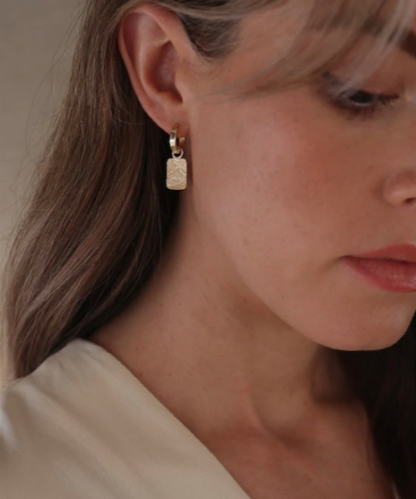 Tutti & Co Rowan Earrings Gold O