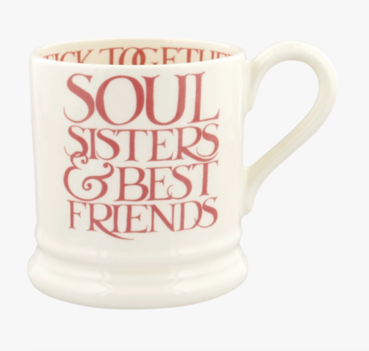 Emma Bridgewater Pink Toast Soul Sisters 1/2 Pint Mug Boxed - Image 2