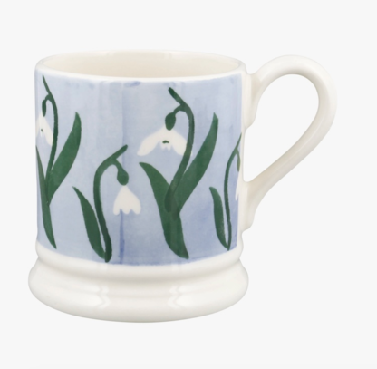 Emma Bridgewater Snowdrops In The Woods 1/2 Pint Mug