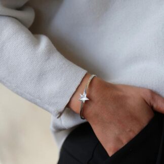 Tutti & Co Nova Bangle Silver (BR537S)