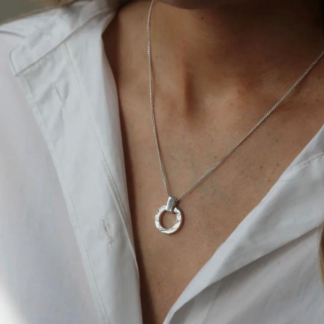 Tutti & Co Palm Necklace Silver (NE563S)