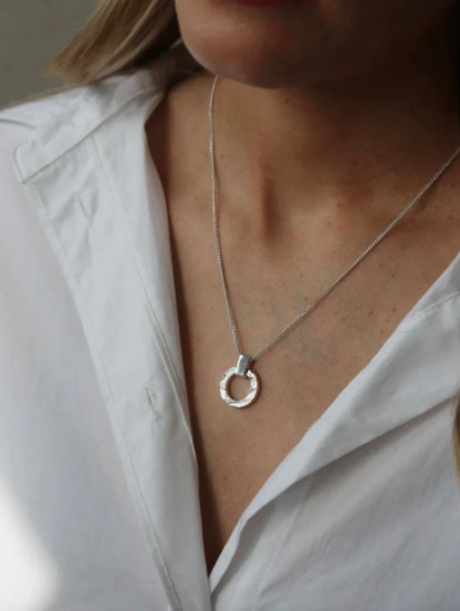 Tutti & Co Palm Necklace Silver (NE563S)