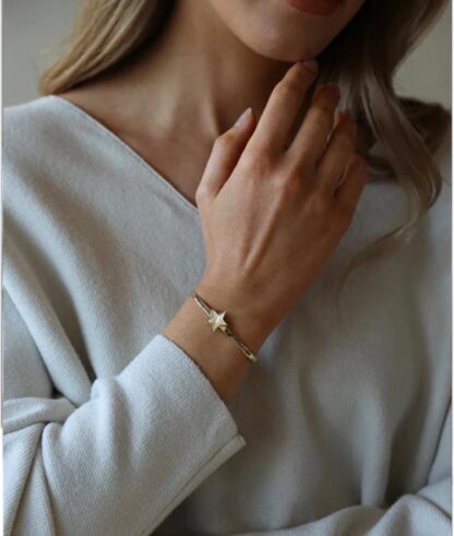 Tutti & Co Nova Bangle Gold (BR537G) - Image 4