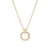 Tutti & Co Palm Necklace Gold (NE563G) - Image 2