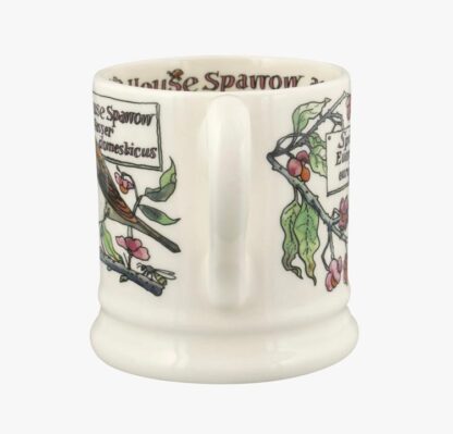 Emma Bridgewater Birds in The Hedgerow Spindle and House Sparrow 1/2 Pint Mug - Image 4