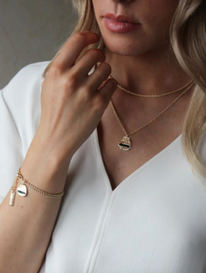 Tutti & Co Pine Necklace Gold (NE568G) - Image 4