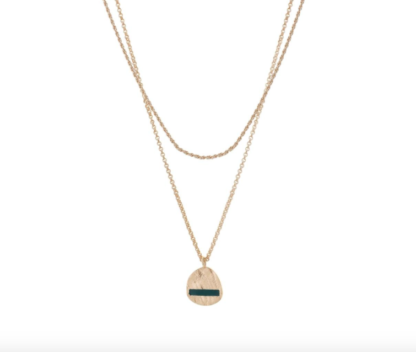 Tutti & Co Pine Necklace Gold (NE568G) - Image 2