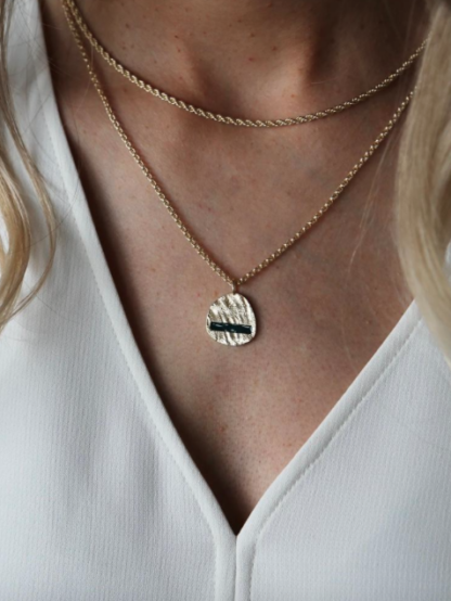 Tutti & Co Pine Necklace Gold (NE568G)