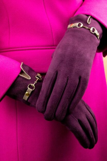 Powder Kylie Gloves - Damson