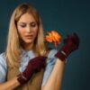 Powder Kylie Gloves - Damson - Image 2