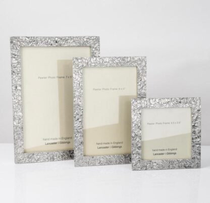 Lancaster & Gibbings Pewter Photo Frames at Gifted Boston Spa