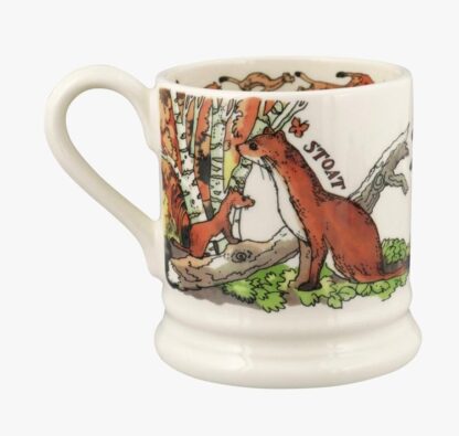 Emma Bridgewater In The Woods Owl and Stoat 1/2 Pint Mug - Image 2