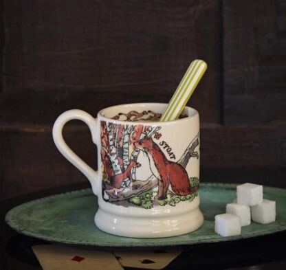 Emma Bridgewater In The Woods Owl and Stoat 1/2 Pint Mug - Image 4