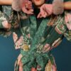 Powder Bettina Faux Suede Gloves - Petal/Mist - Image 3