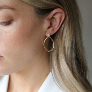 Tutti & Co Oyster Earrings Gold (EA478G)