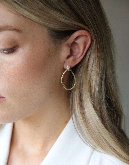 Tutti & Co Oyster Earrings Gold (EA478G)