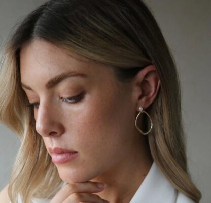 Tutti & Co Oyster Earrings Gold (EA478G) - Image 3