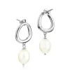 Claudia Bradby This Too Shall Pass Pendant Silver Pearl Drop Earrings - Image 3