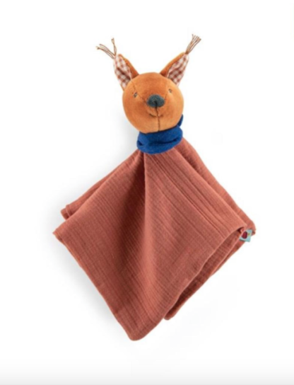 Moulin Roty Pomme des Bois Squirrel Muslin Comforter (675016) - Image 2
