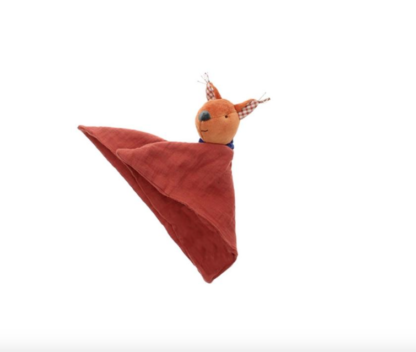 Moulin Roty Pomme des Bois Squirrel Muslin Comforter (675016) - Image 4
