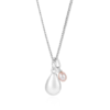 Claudia Bradby Mother and Child Pink Pearl Pendant Silver Necklace