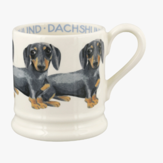Emma Bridgewater Black and Tan Dachsund 1/2 Pint Mug