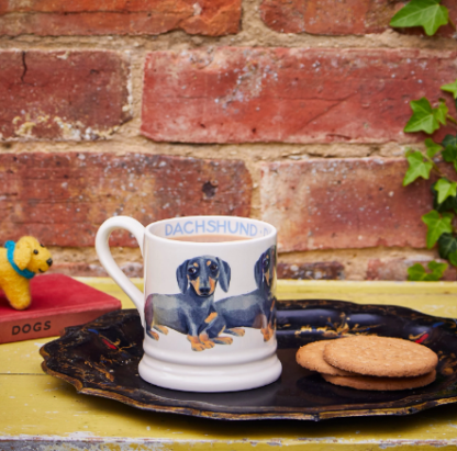 Emma Bridgewater Black and Tan Dachsund 1/2 Pint Mug - Image 2
