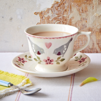 Emma Bridgewater Lovebirds Large Teacup and Saucer Boxed - Image 2