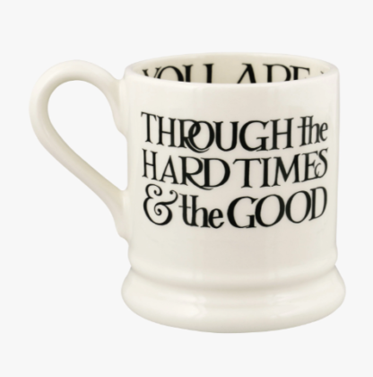 Emma Bridgewater Black Toast You and Me Set Of 2 1/2 Pint Mugs Boxed - Image 4